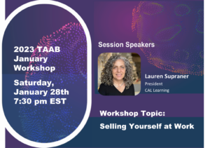 Read more about the article 2023 January Workshop – Selling Yourself at Work